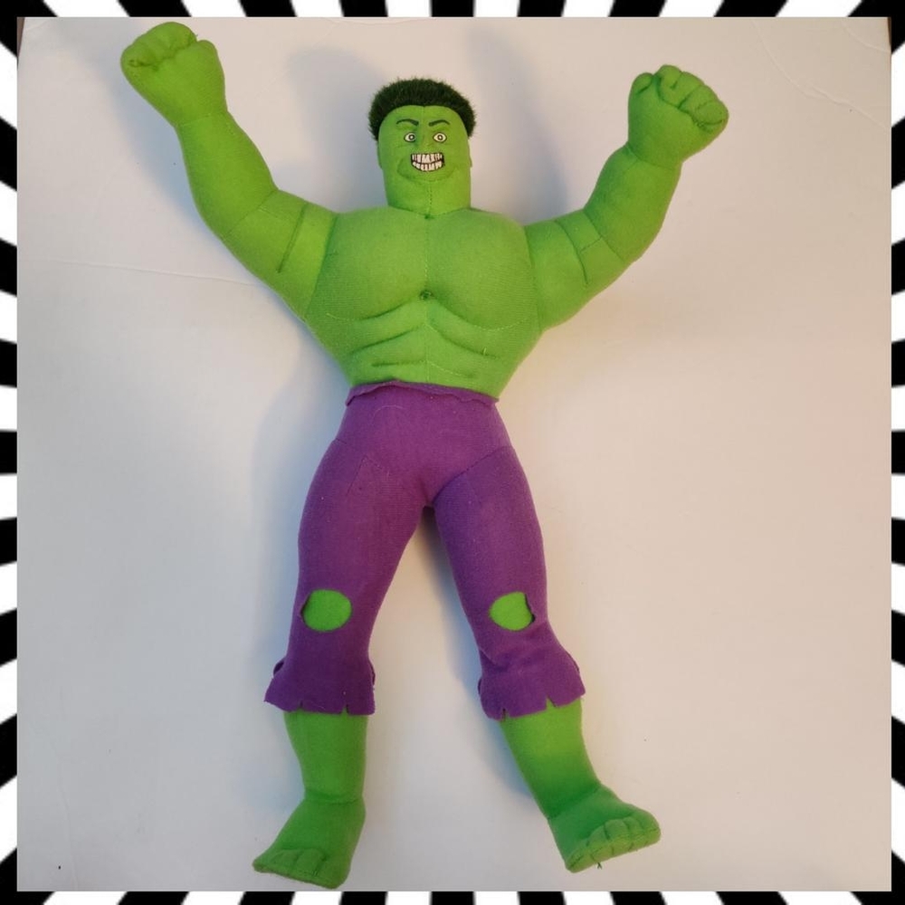 Vintage Incredible Hulk Bendable Plush (2003)